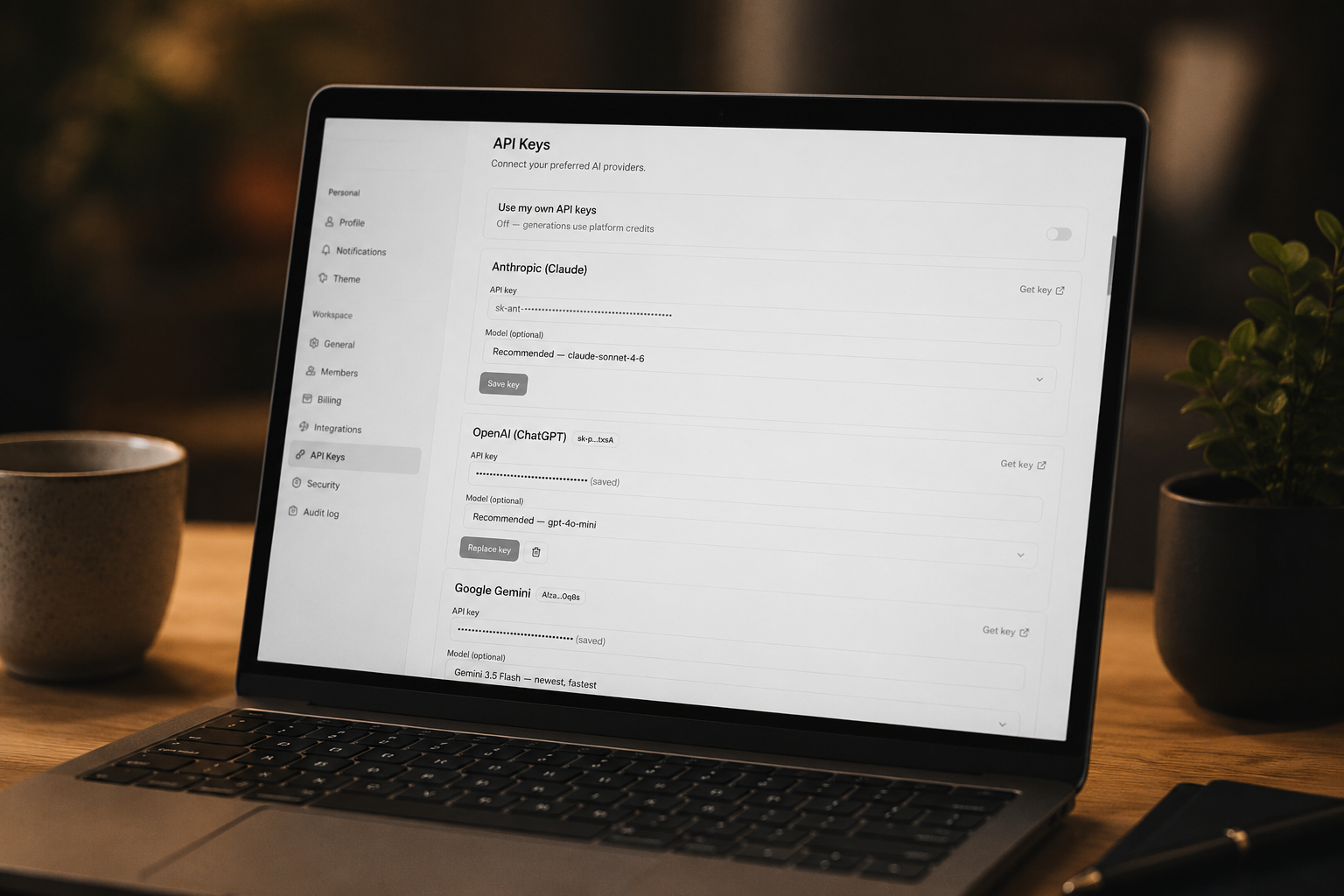 BYOK AI Project Management: Bring Your Own Claude API Key